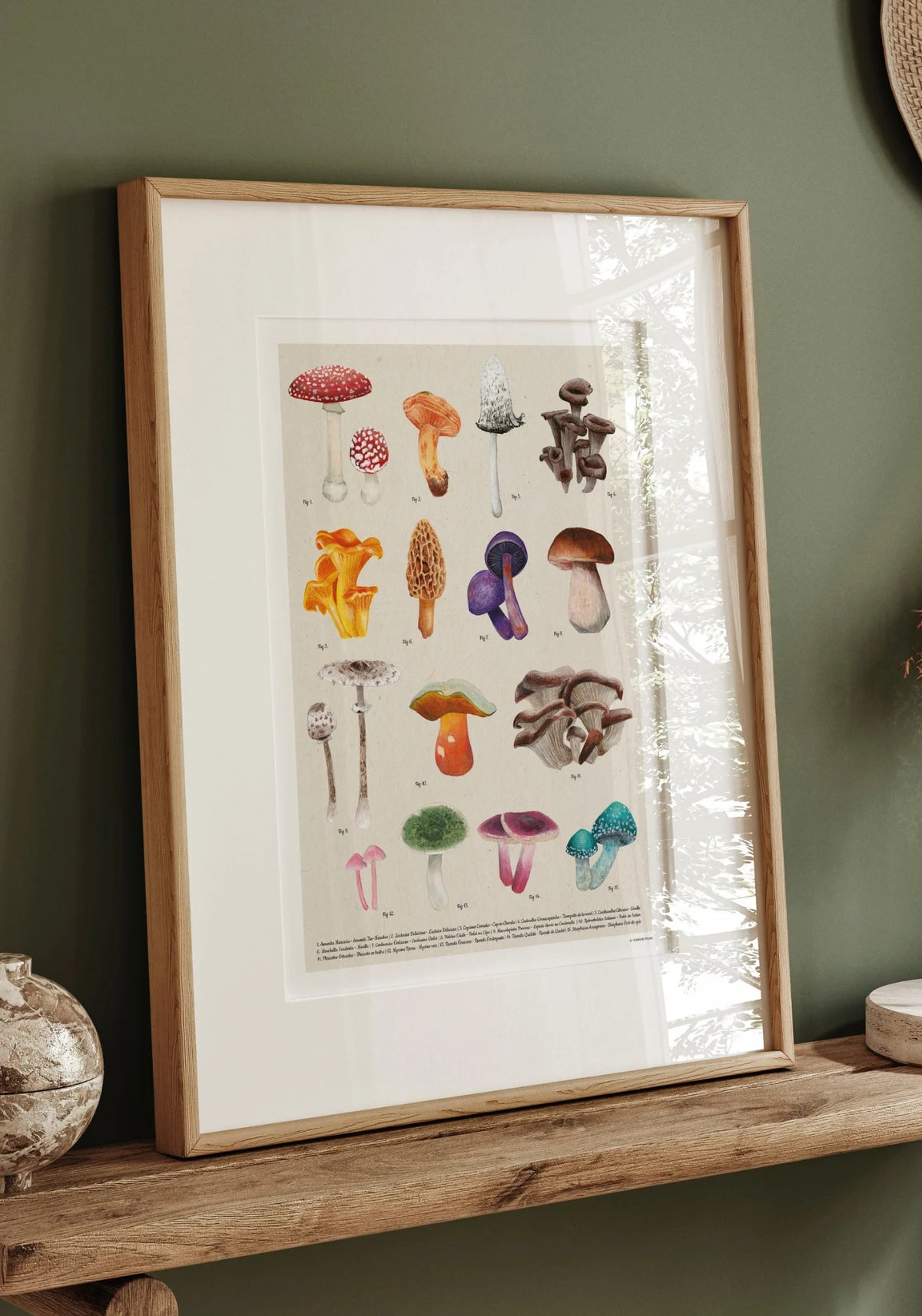 L'affiche décorative champignons de chez Maison Paula