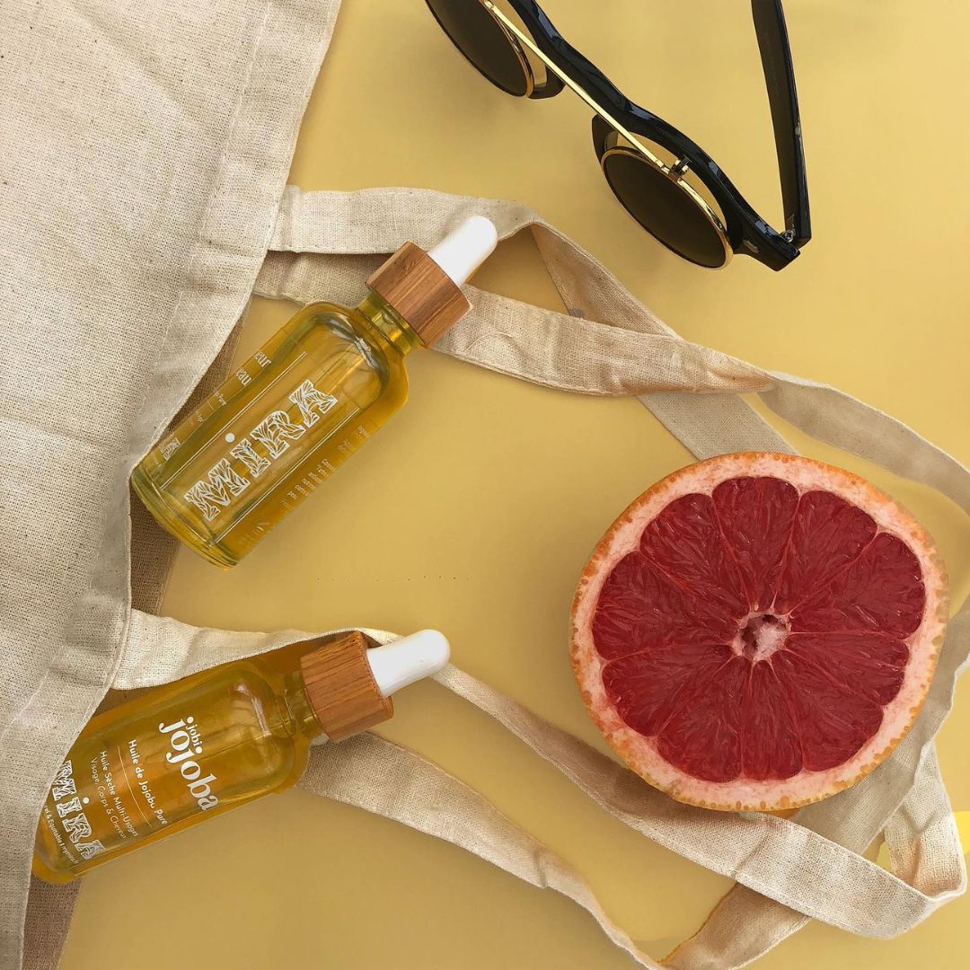 Huiles de soin de Jojoba de chez Mira