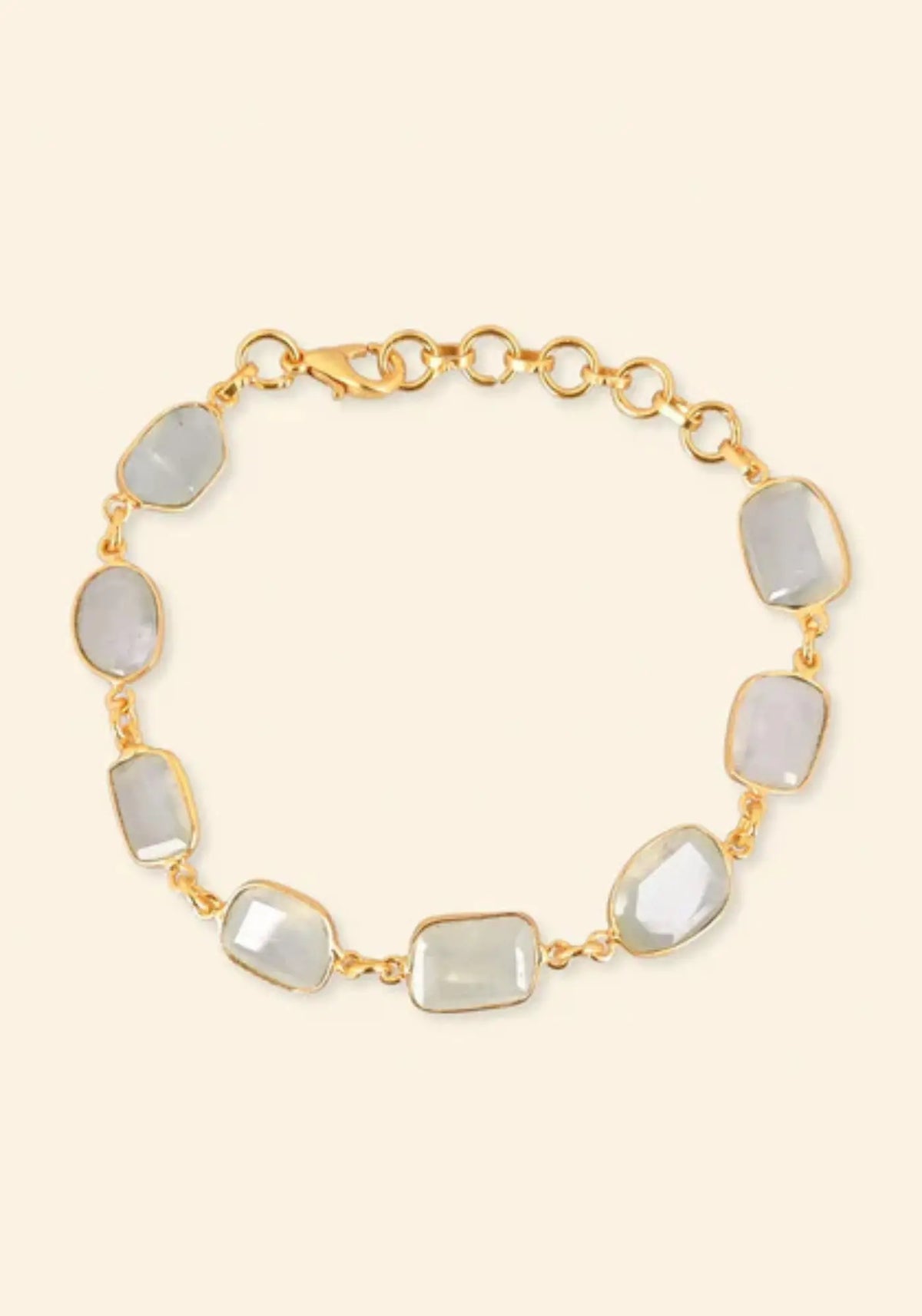 Le bracelet Rati Knots vert préhnite de chez Ekadori