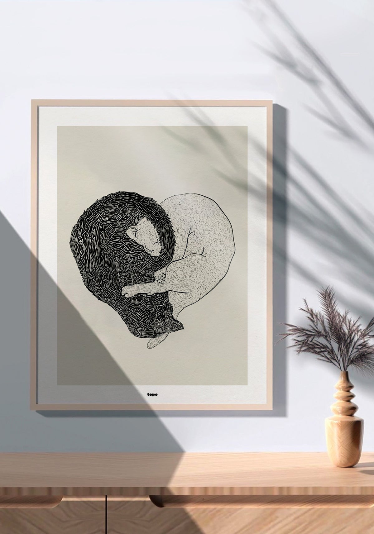 L'affiche dessin Chatons en 30x40 cm de chez Studio Topo