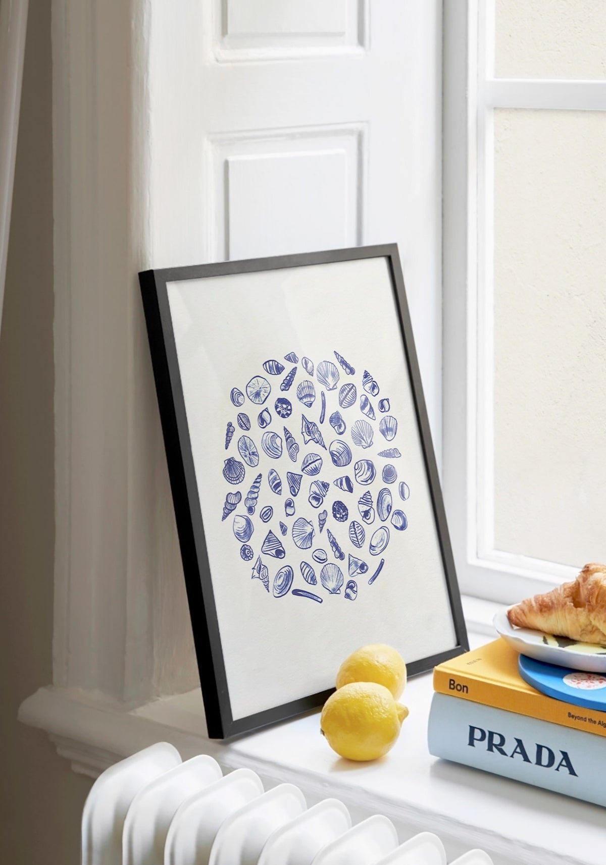 Affiche illustration Coquillages 21x30 cm