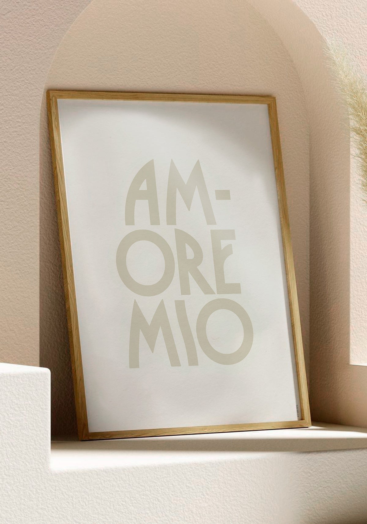 L'affiche typographique "Amore mio" en 30x40 cm de chez Studio Topo