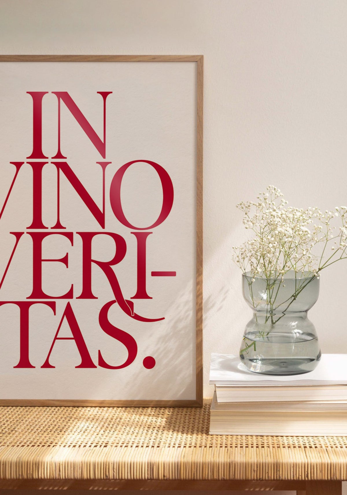 L'affiche typographique "In Vino Veritas" en 21x30 cm de chez Studio Topo