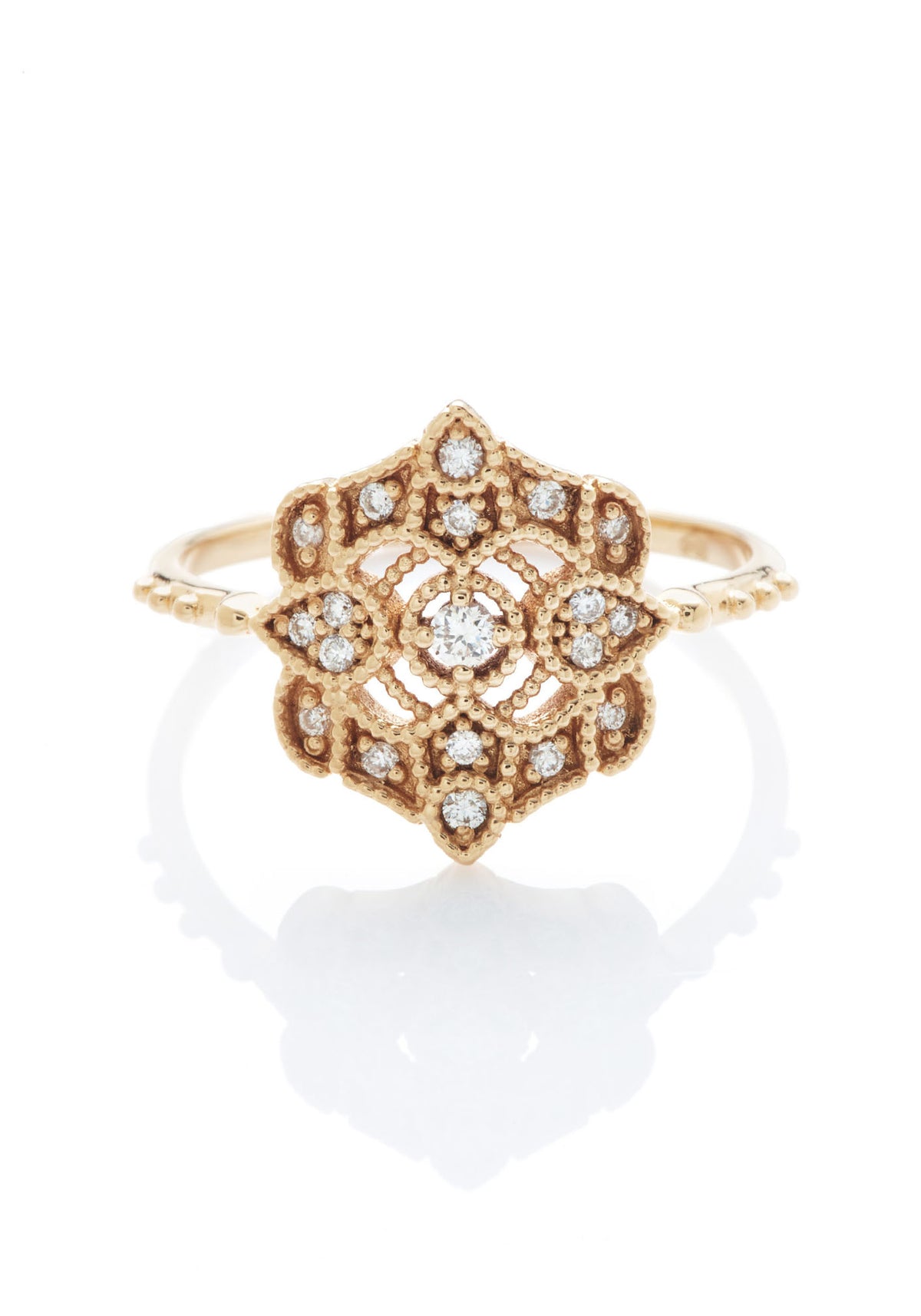 La bague en or jaune Shiny Paradis pour femme de chez Angèle Brousse
