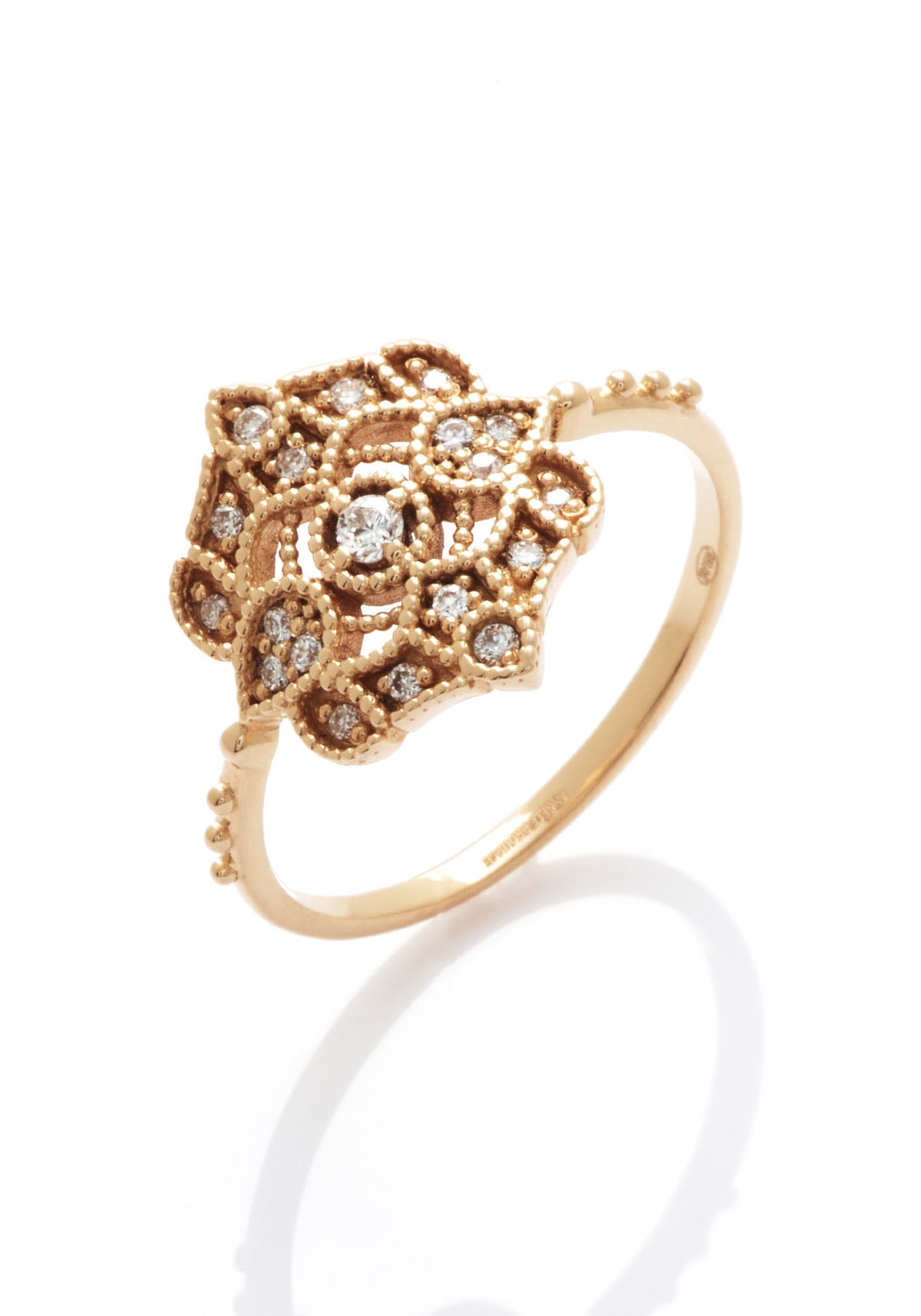La bague en or jaune Shiny Paradis pour femme de chez Angèle Brousse