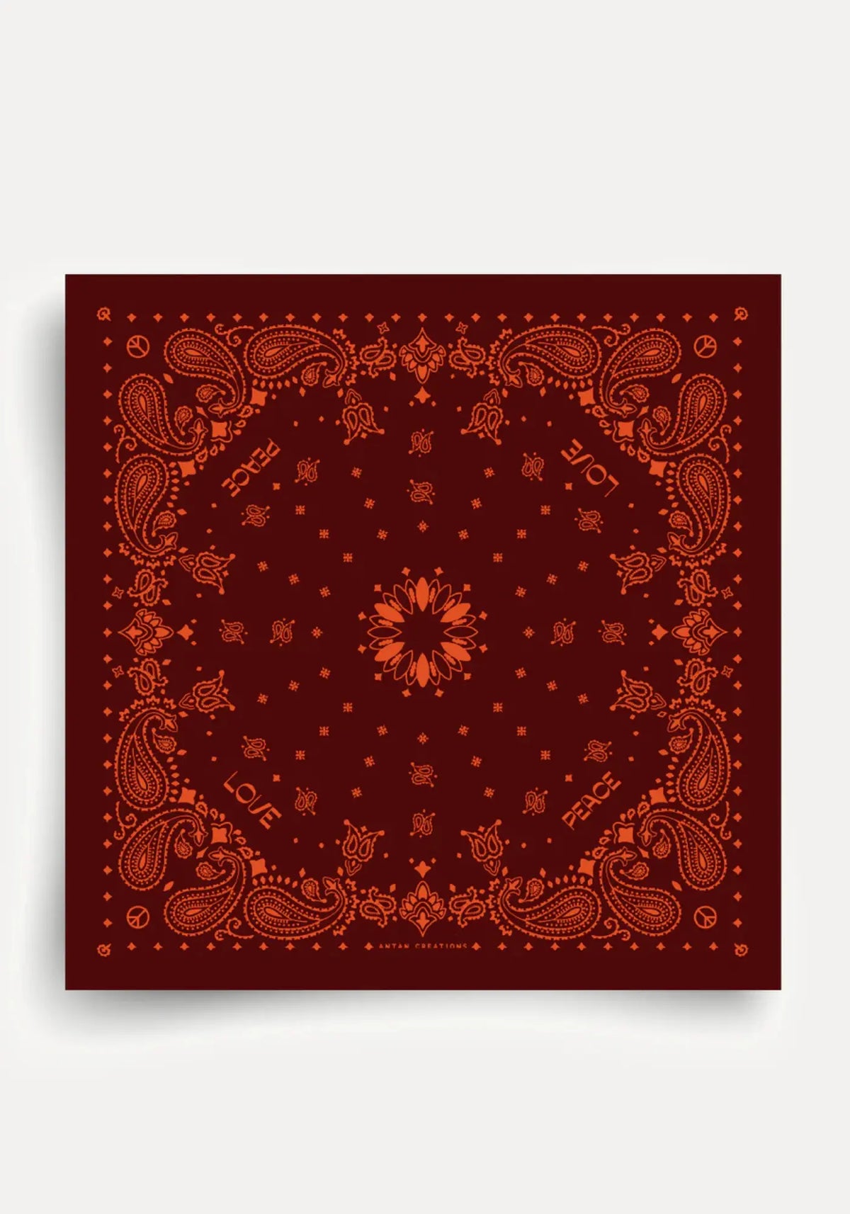 Le bandana silk 70 fudge de chez Antan Créations