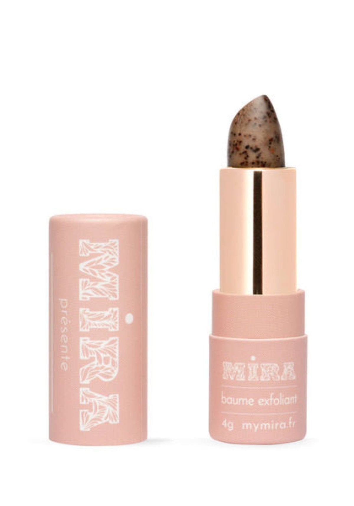 Baume à lèvres 3 exfoliant au café de chez Mira