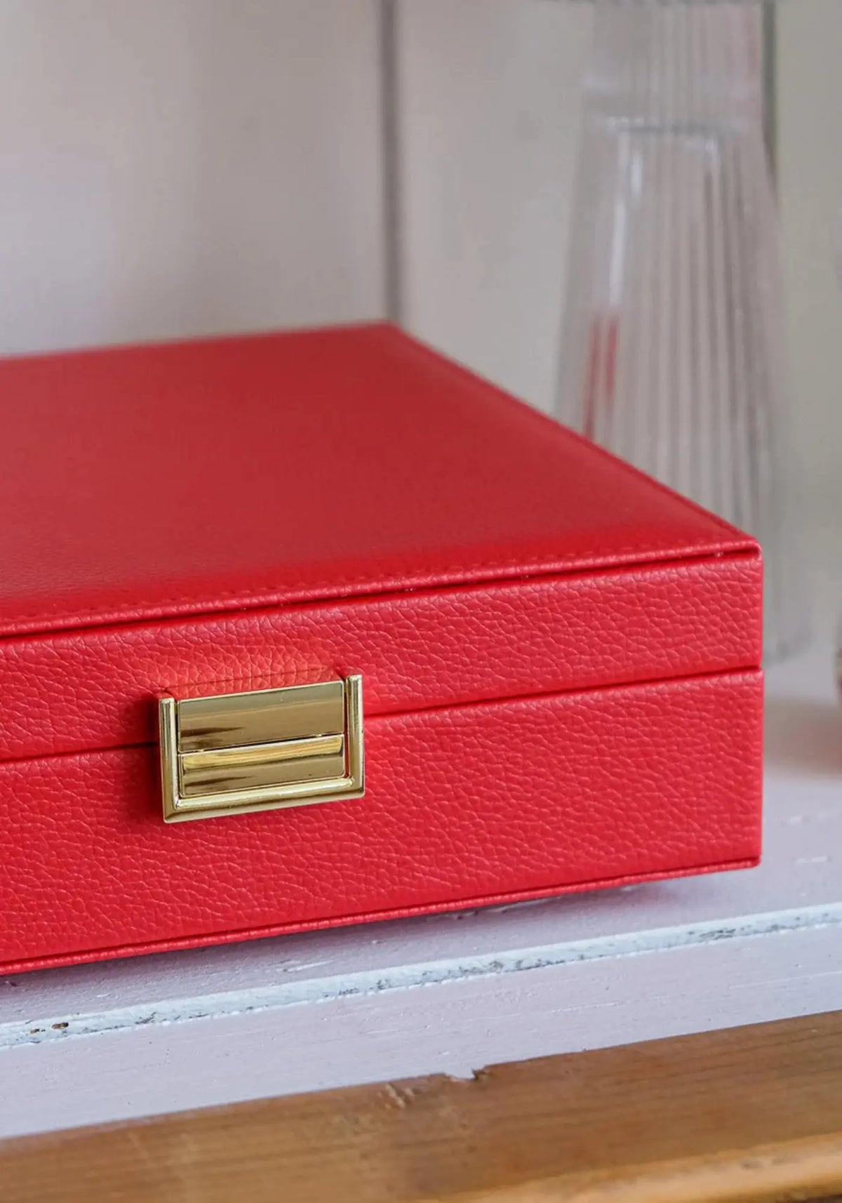 La boite à bijoux anne PU rouge de chez Maison Scarlett