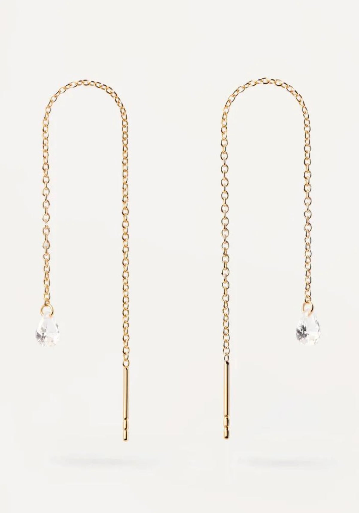 Les boucles d'oreilles Waterfall en or jaune 18 carats pour femme de chez PD Paola