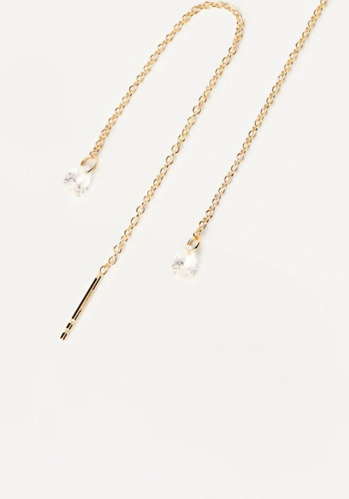 Les boucles d'oreilles Waterfall en or jaune 18 carats pour femme de chez PD Paola