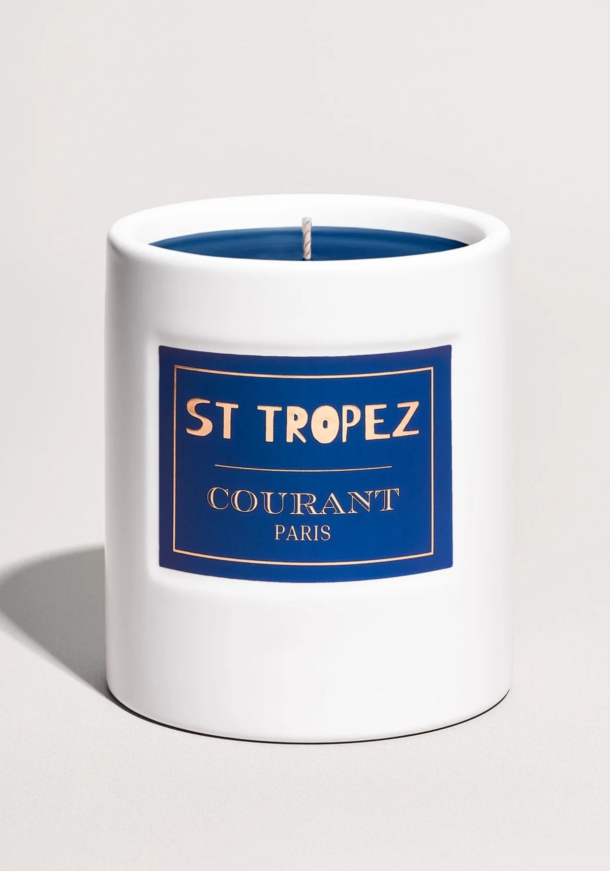 La bougie parfumée Saint Tropez de chez Courant Paris 