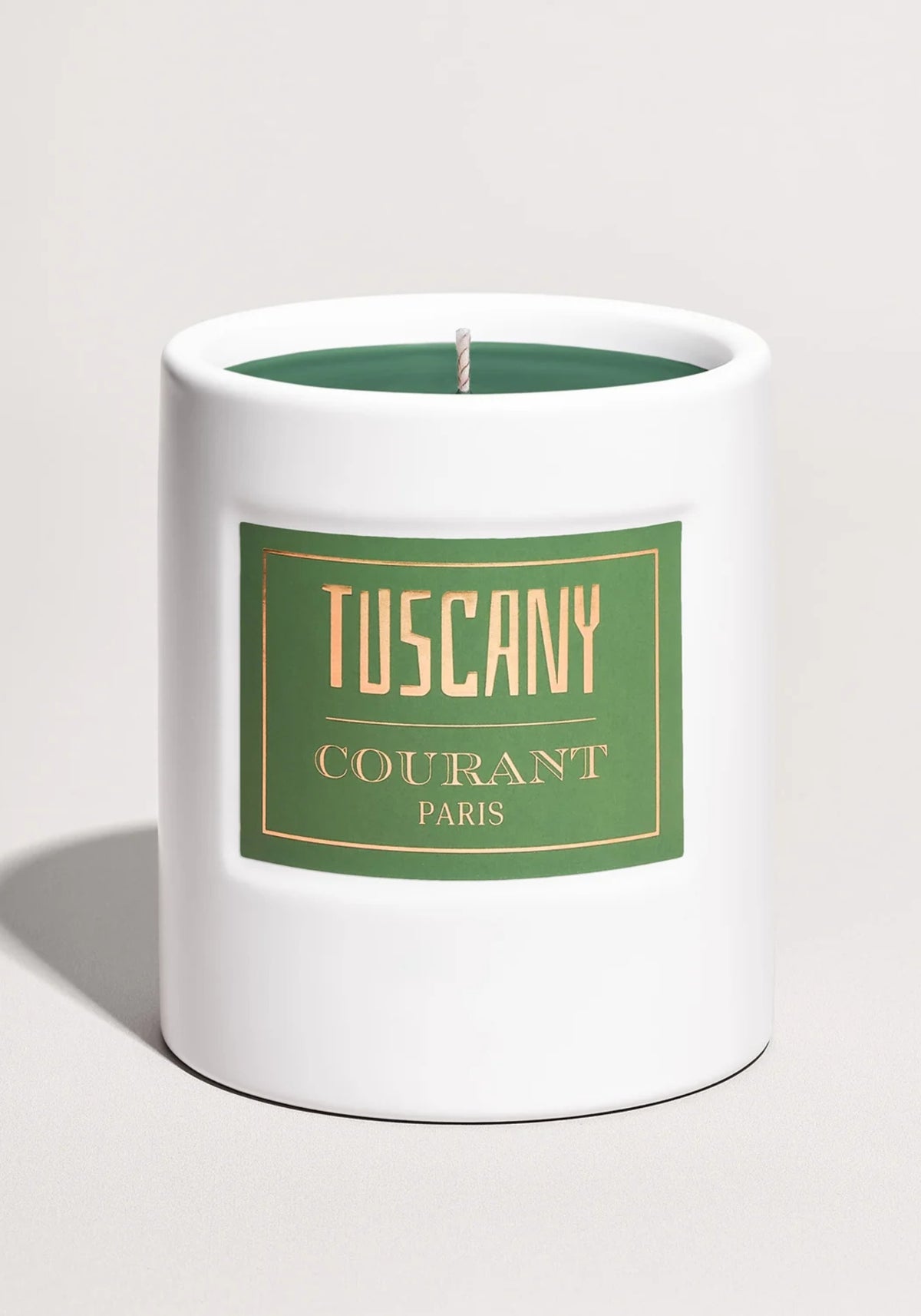 La bougie parfumée Tuscany de chez Courant Paris 