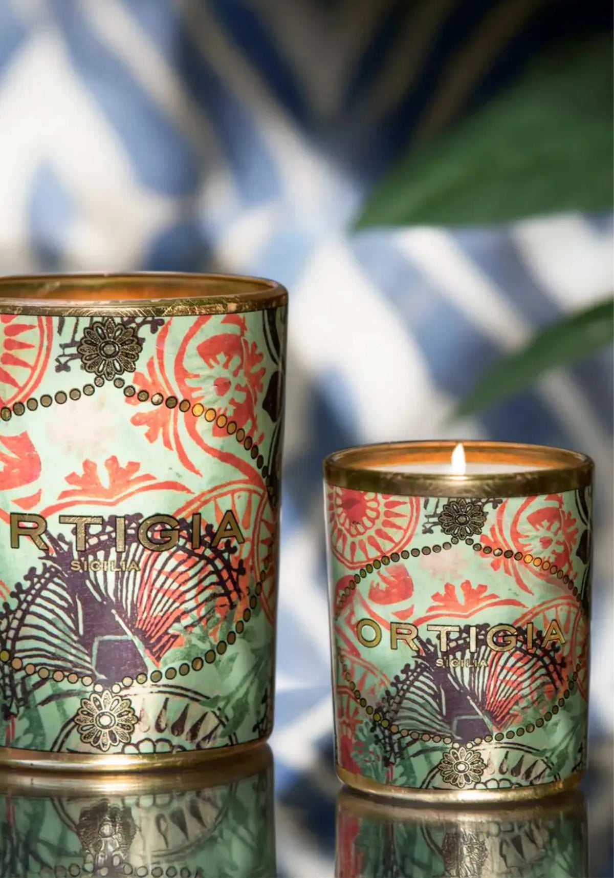 La bougie décorée Fico D'india de chez Ortigia