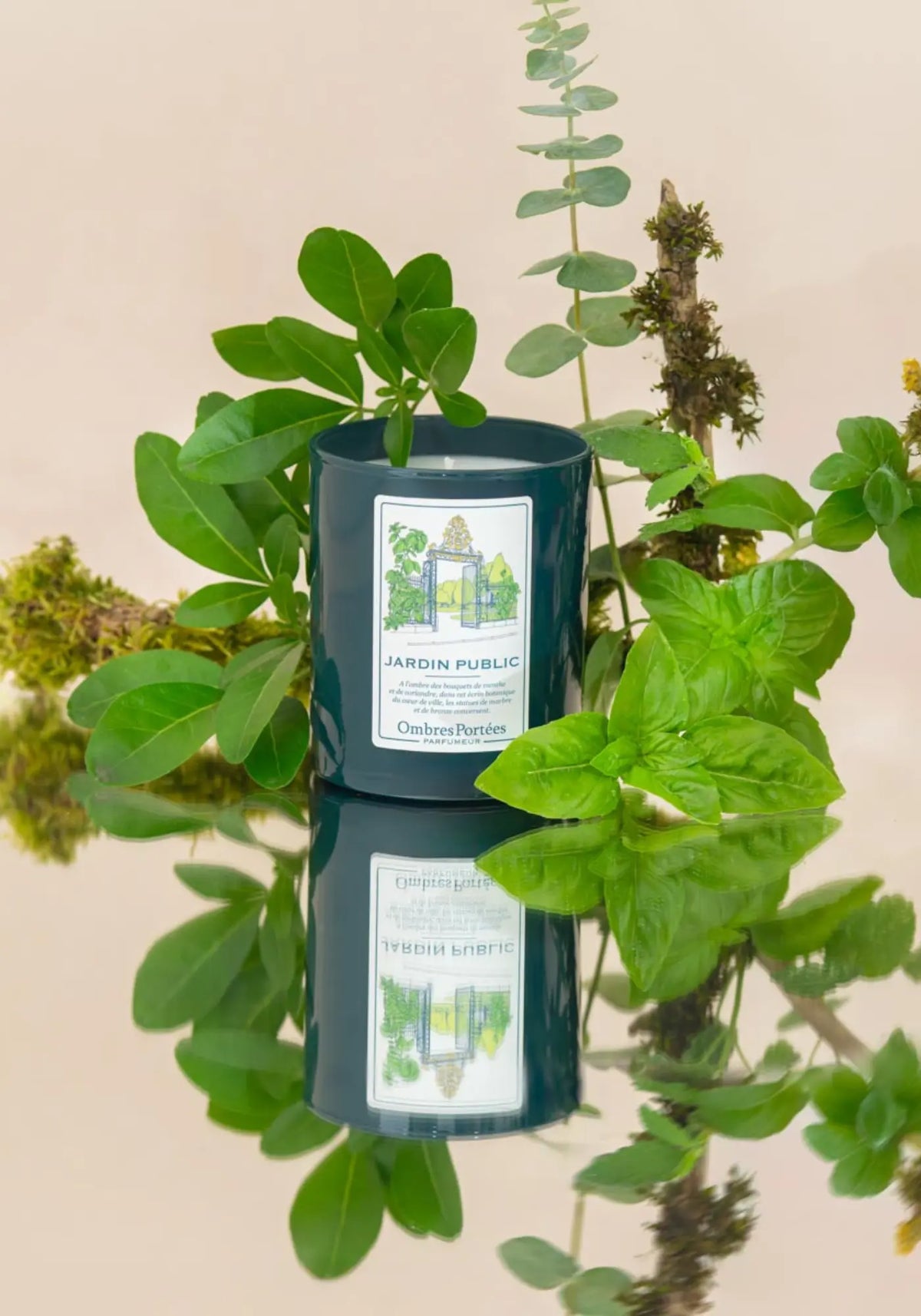 La bougie parfumée Bordelaise Jardin Public de chez Ombres Portées
