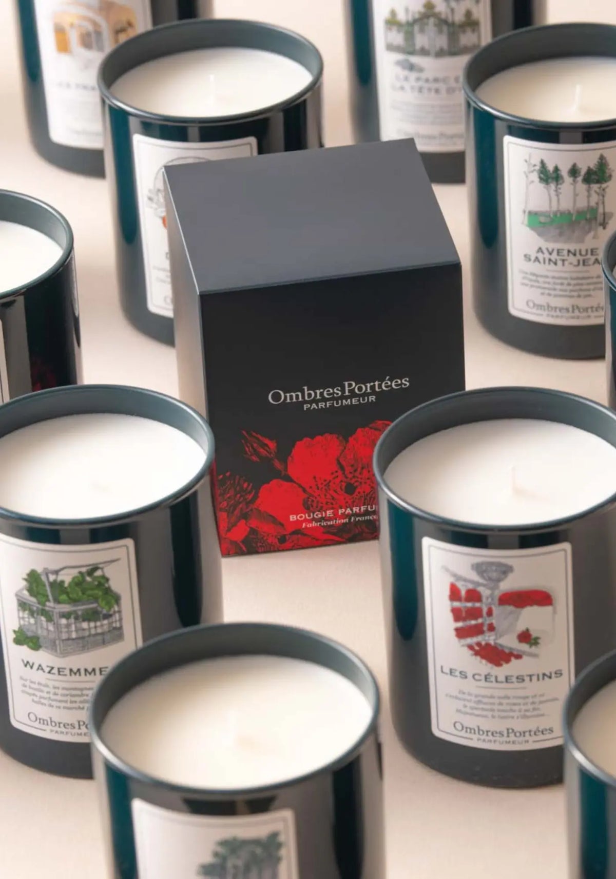 Les bougies parfumées de chez Ombres Portées 