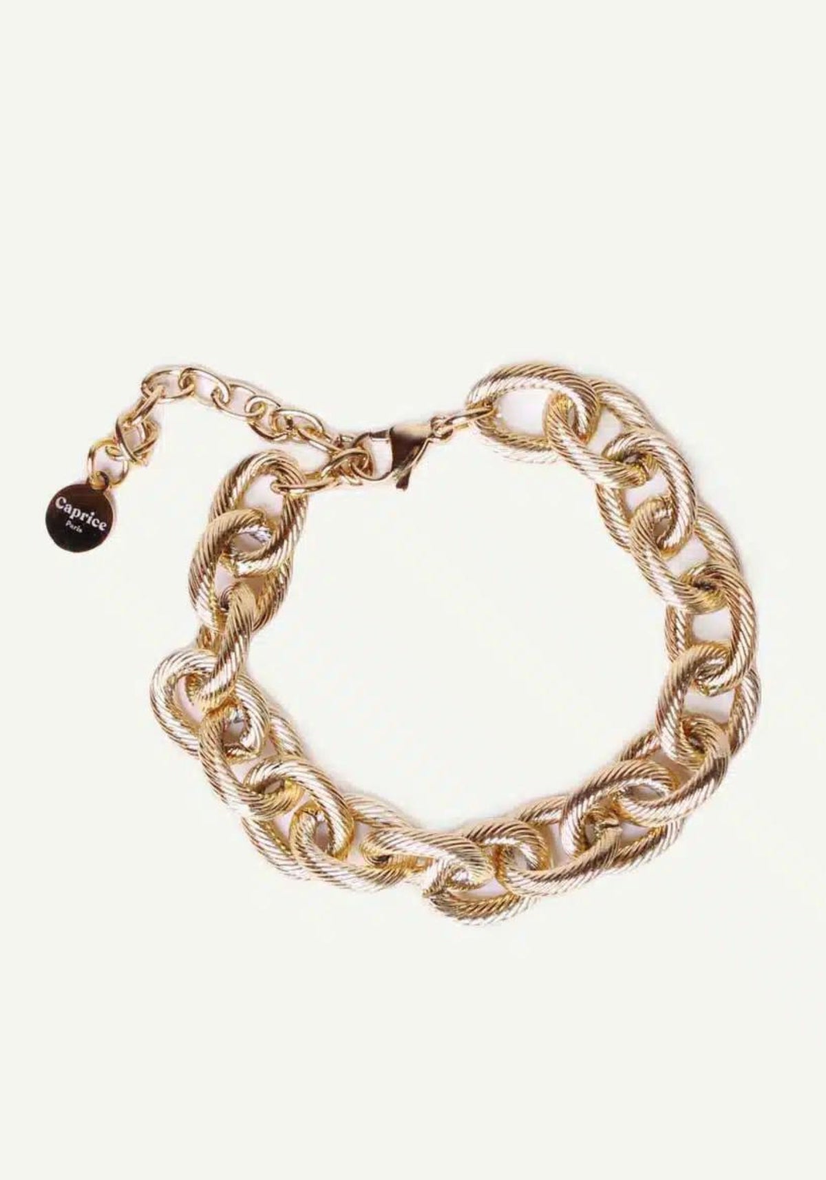 Le bracelet en grosse maille Rita pour femme de chez Caprice Paris