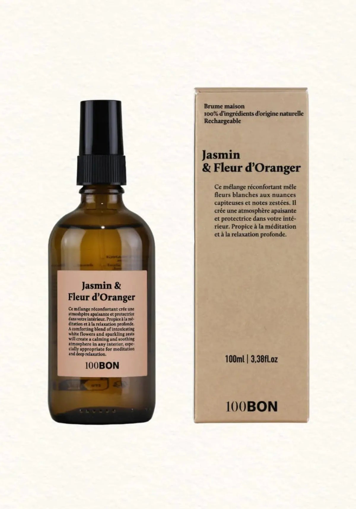 La brume parfumée spray 30ml Jasmin et fleurs d'oranger de chez 100bon