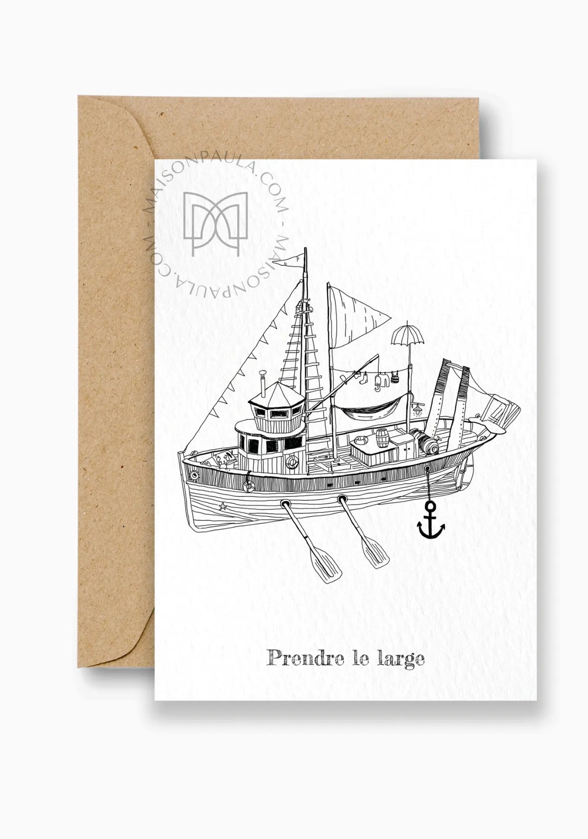 La carte postale prendre le large de chez Maison Paula