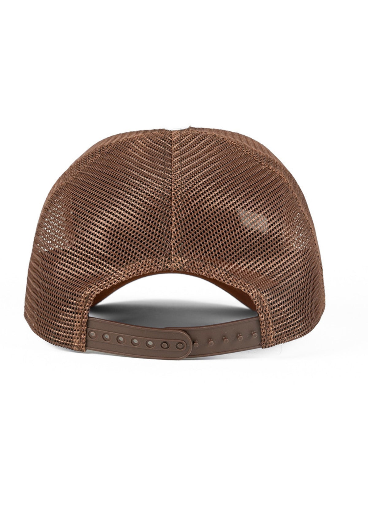 L'arrière de la casquette pour homme Trucker Exploring blanche de chez Alaskan Maker