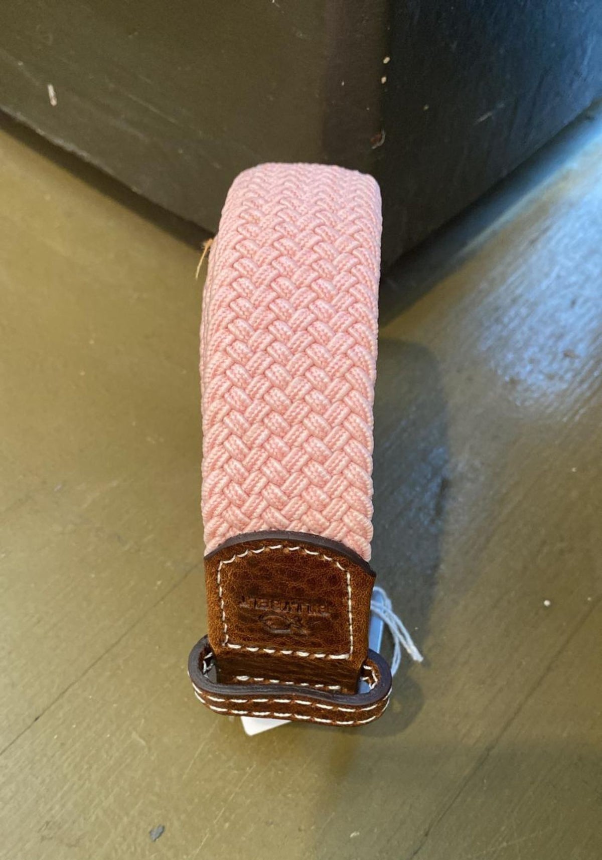 ceinture-tressee-rose-veloute-billybelt