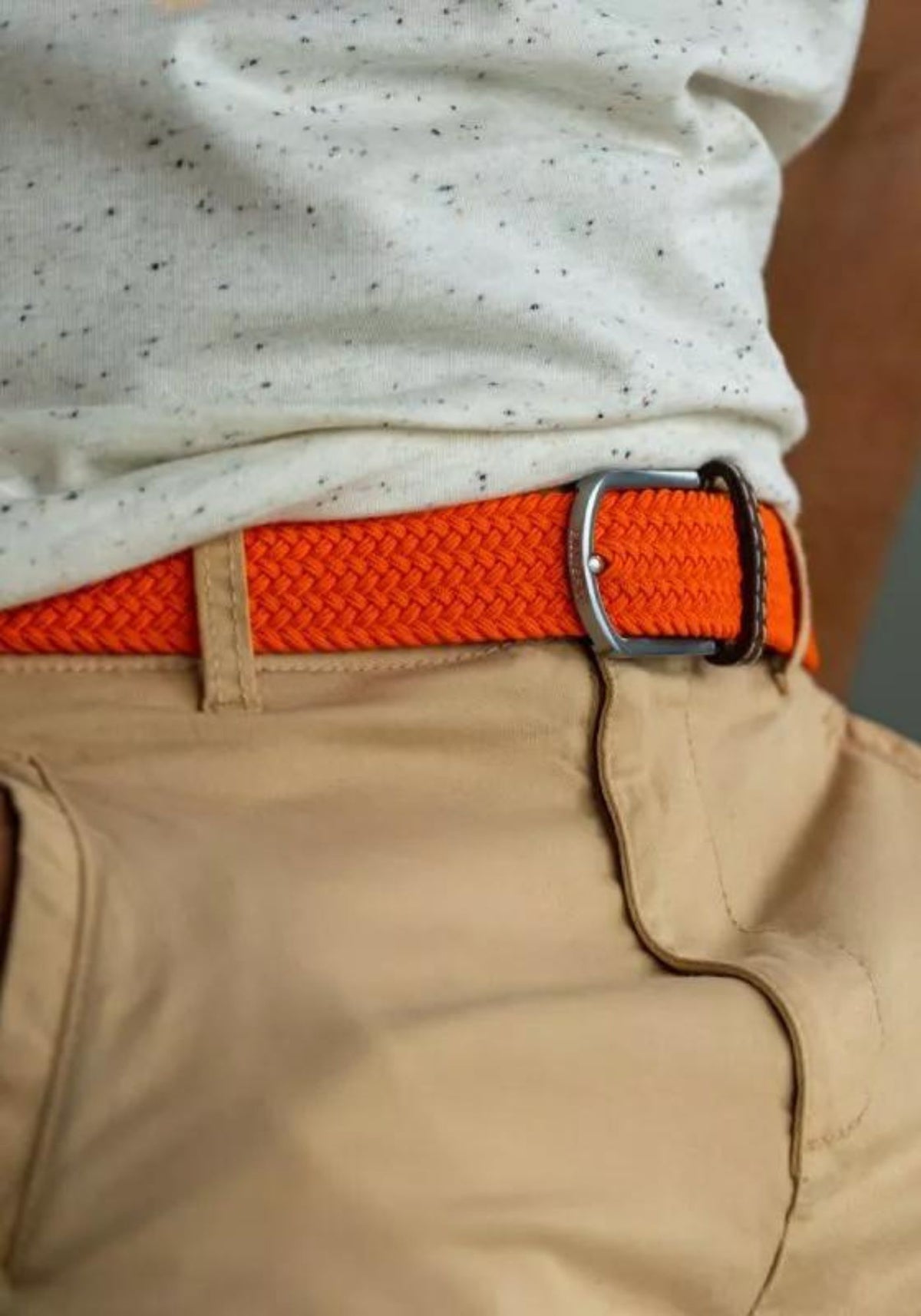 ceinture-tressee-unie-billybelt-orange-vermillon