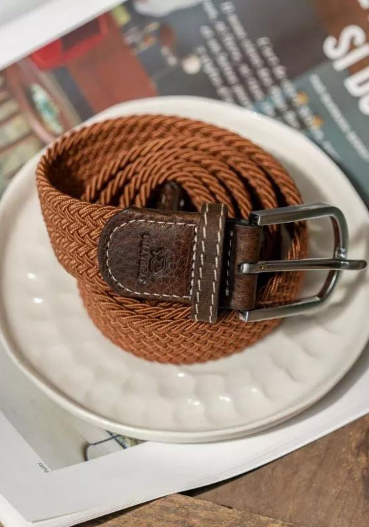 ceinture-tressee-unie-caramel-billybelt