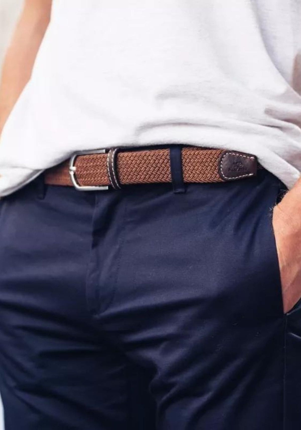 ceinture-tressee-unie-marron-camel-billybelt