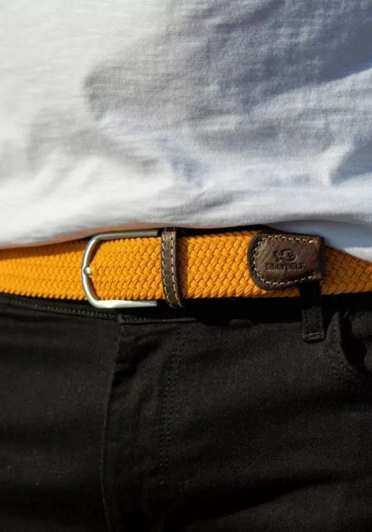 ceinture-tressee-unie-orange-tropical-billybelt