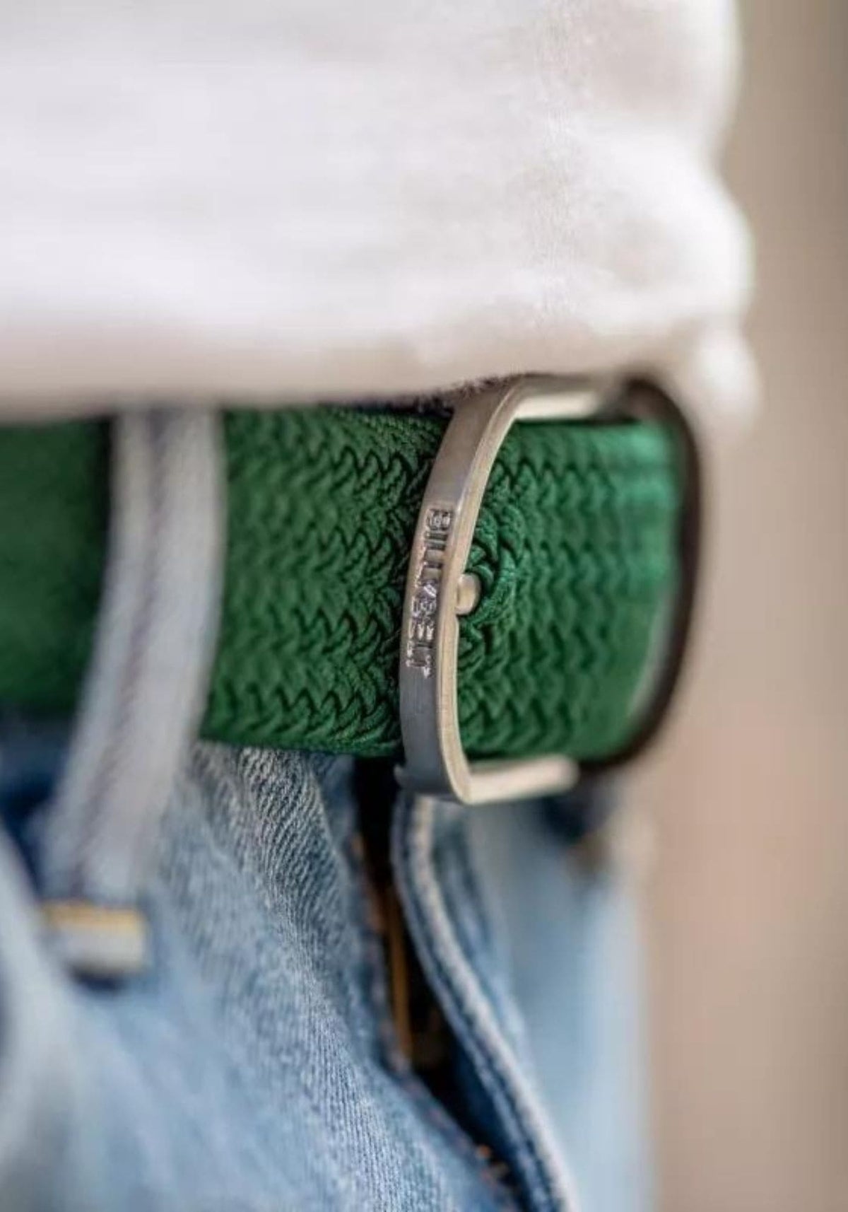 ceinture-tressee-unie-vert-imperial-billybelt
