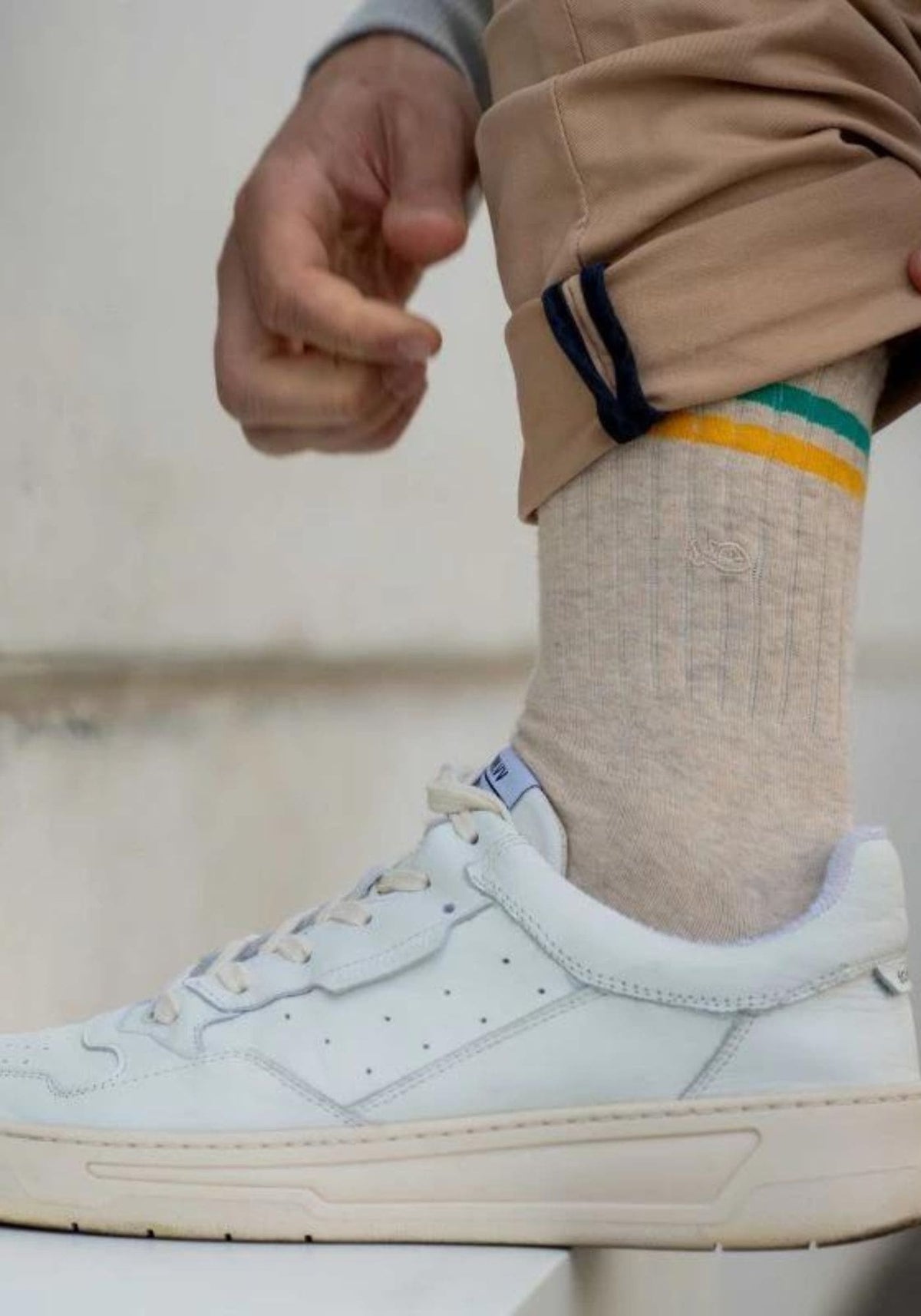 chaussettes-coton-la-retro-beige-homme-billybelt