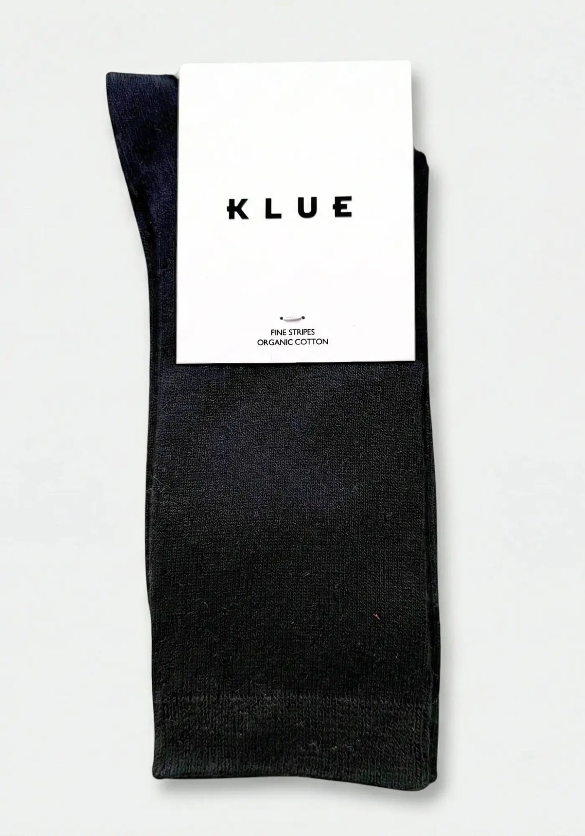 Les chaussettes en coton biologique black de chez Klue