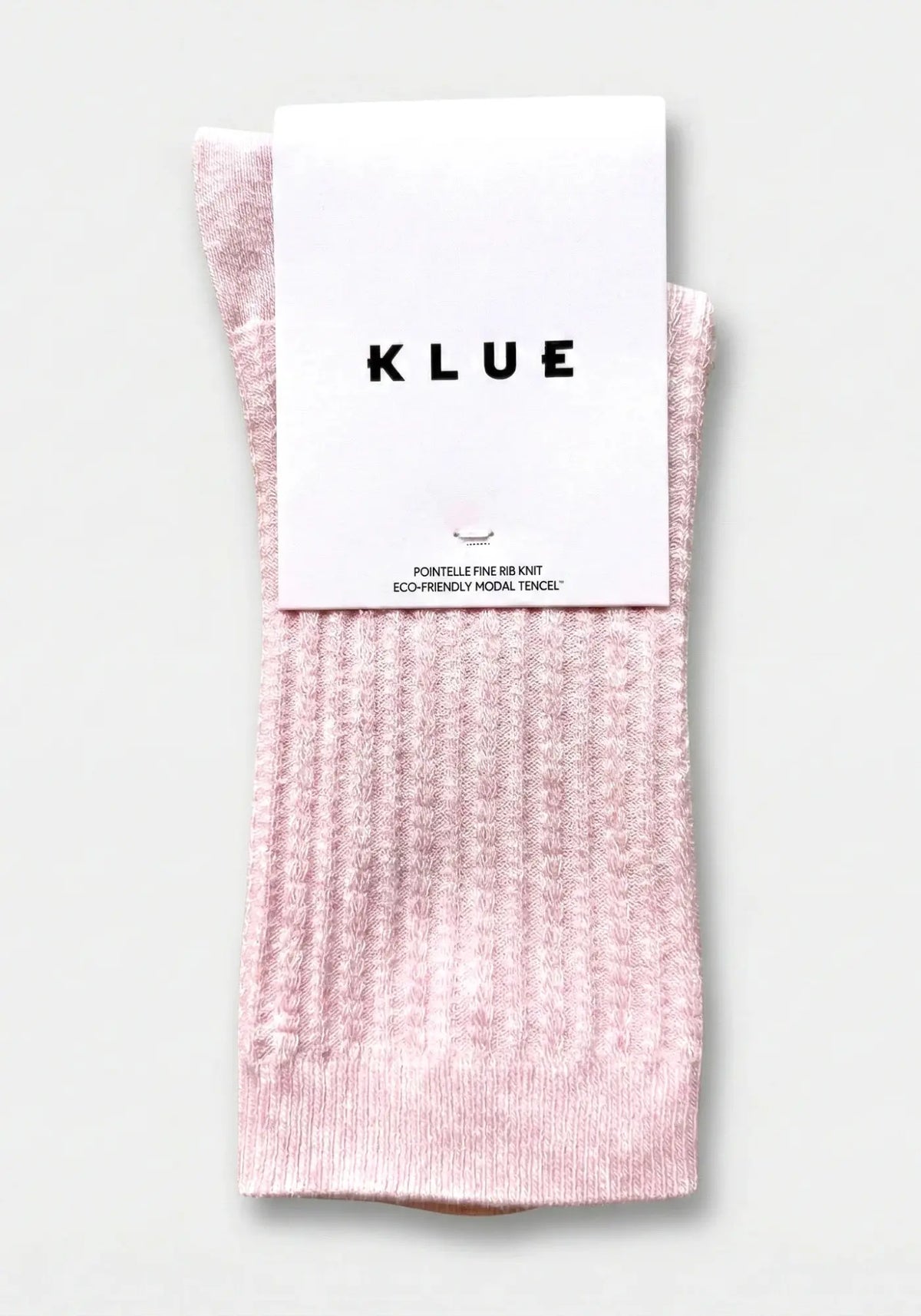 Les chaussettes en coton biologique dust pink de chez Klue