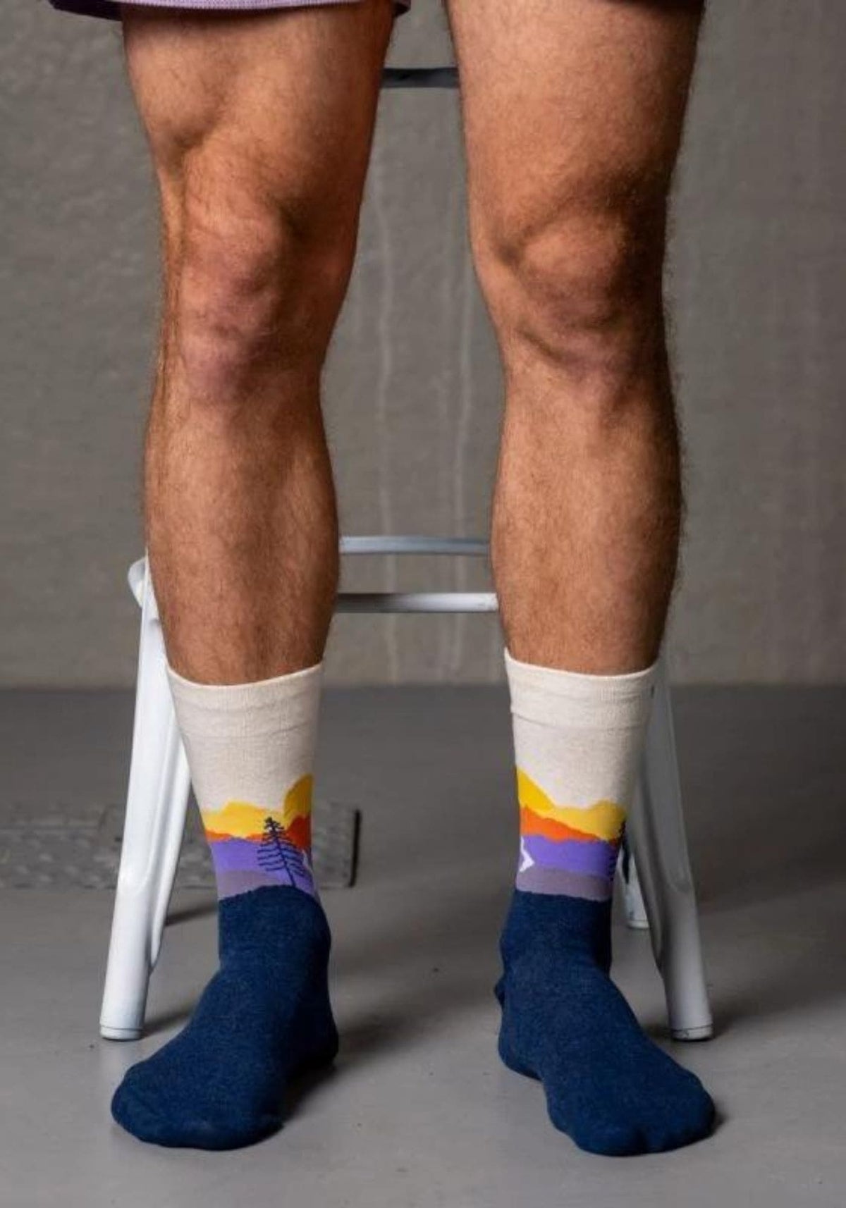Vue de face des chaussettes pour homme portées Colorado de chez Billybelt