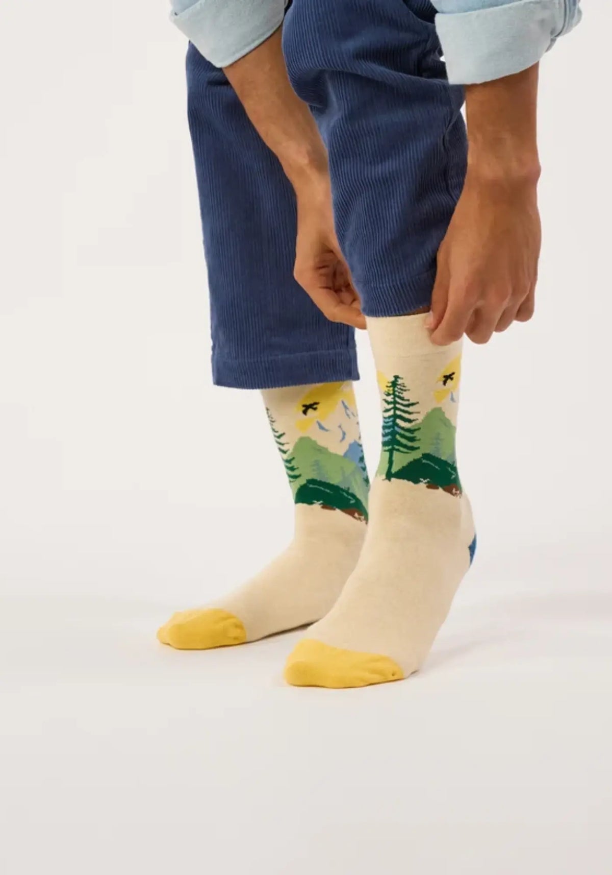 Les chaussettes fantaisie Yellowstone de chez Billybelt