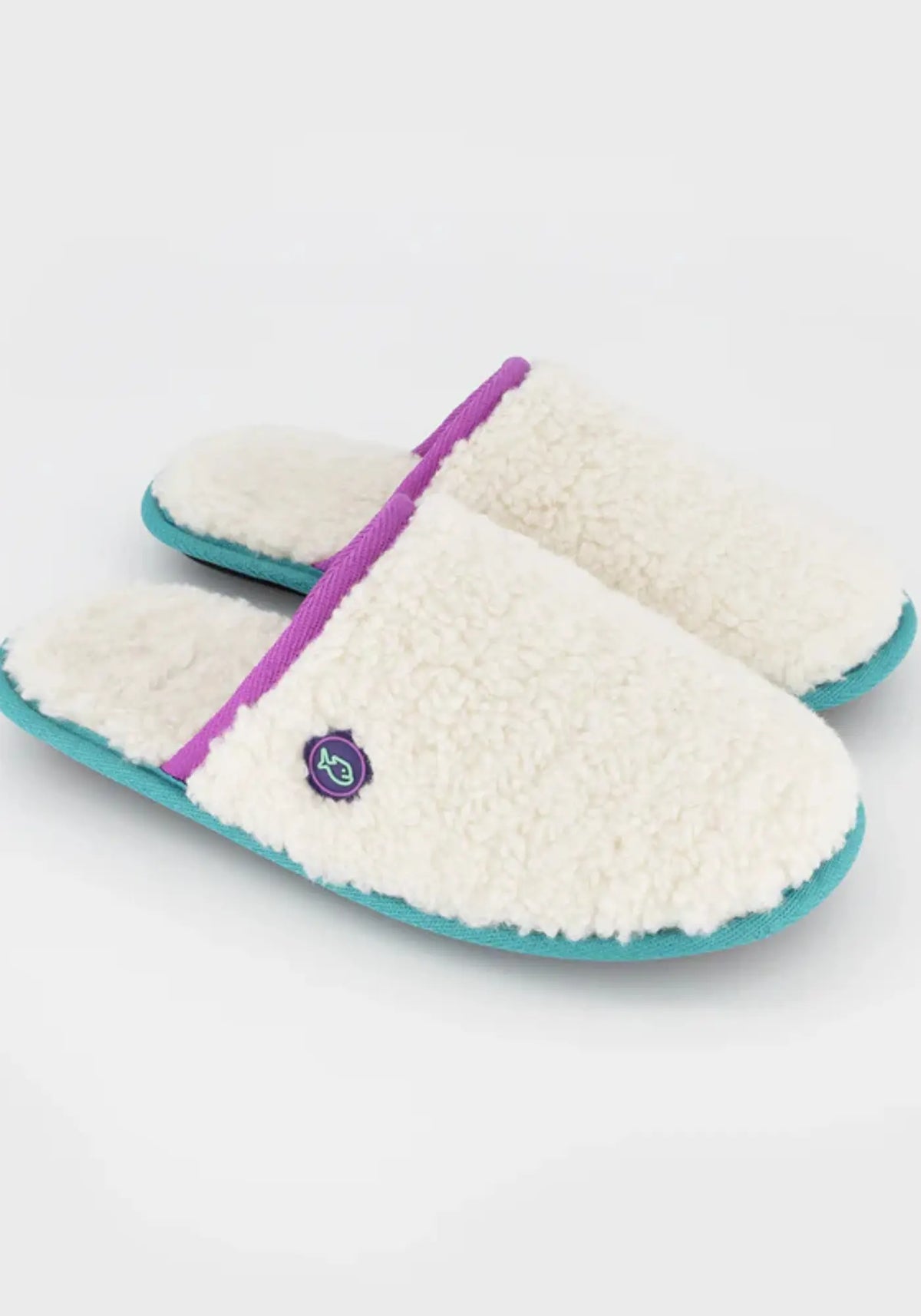 Les chaussons sherpa violet de chez Billybelt