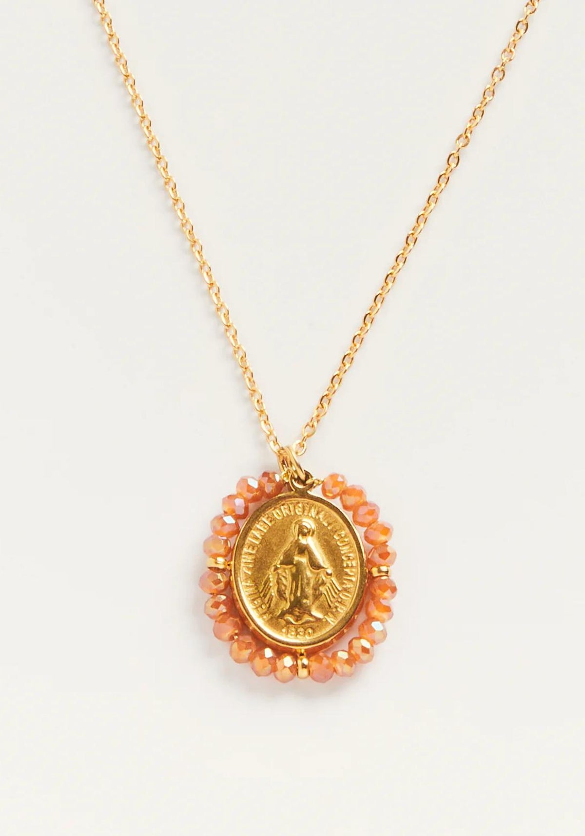 Le collier Santa Maria Shiny Peach de chez Fancy Palas