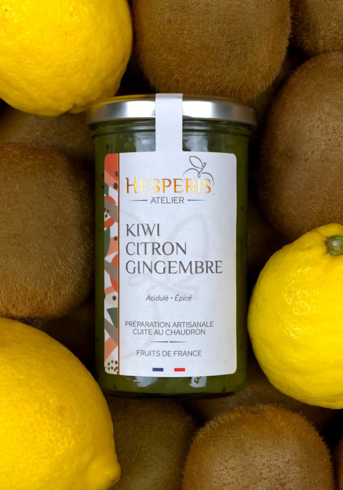 La confiture kiwi citron gingembre de chez Atelier Hesperis