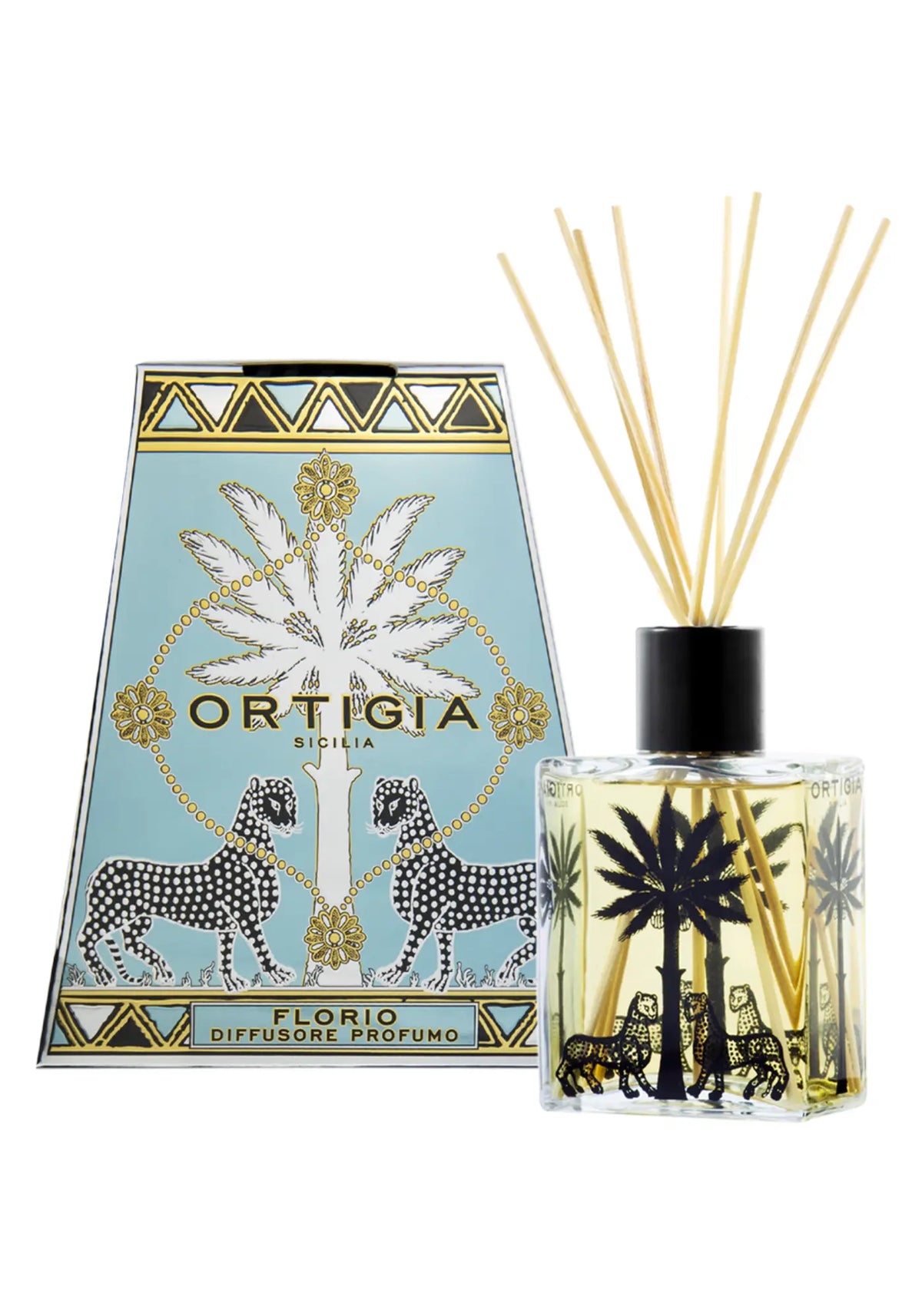 Le diffuseur Palma de 200ml Florio de chez Ortigia
