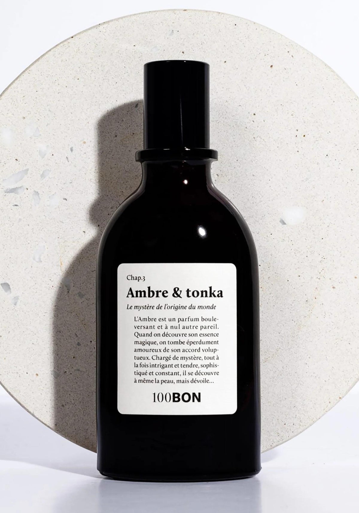 L'eau de parfum Ellena Ambre & Tonka de chez 100Bon