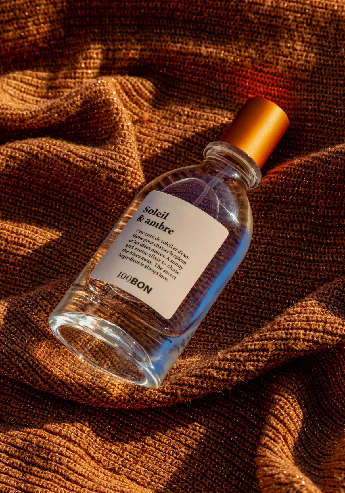 L'eau de toilette Soleil & Ambre de chez 100Bon