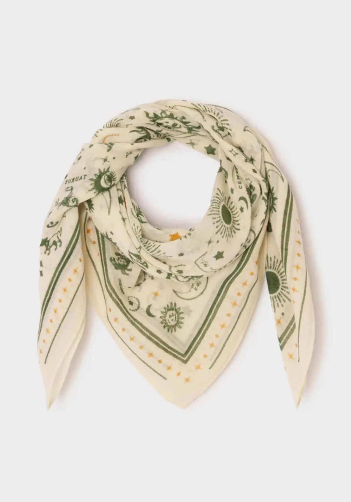 Le foulard 100% laine Madeleine couleur écru de chez Billybelt
