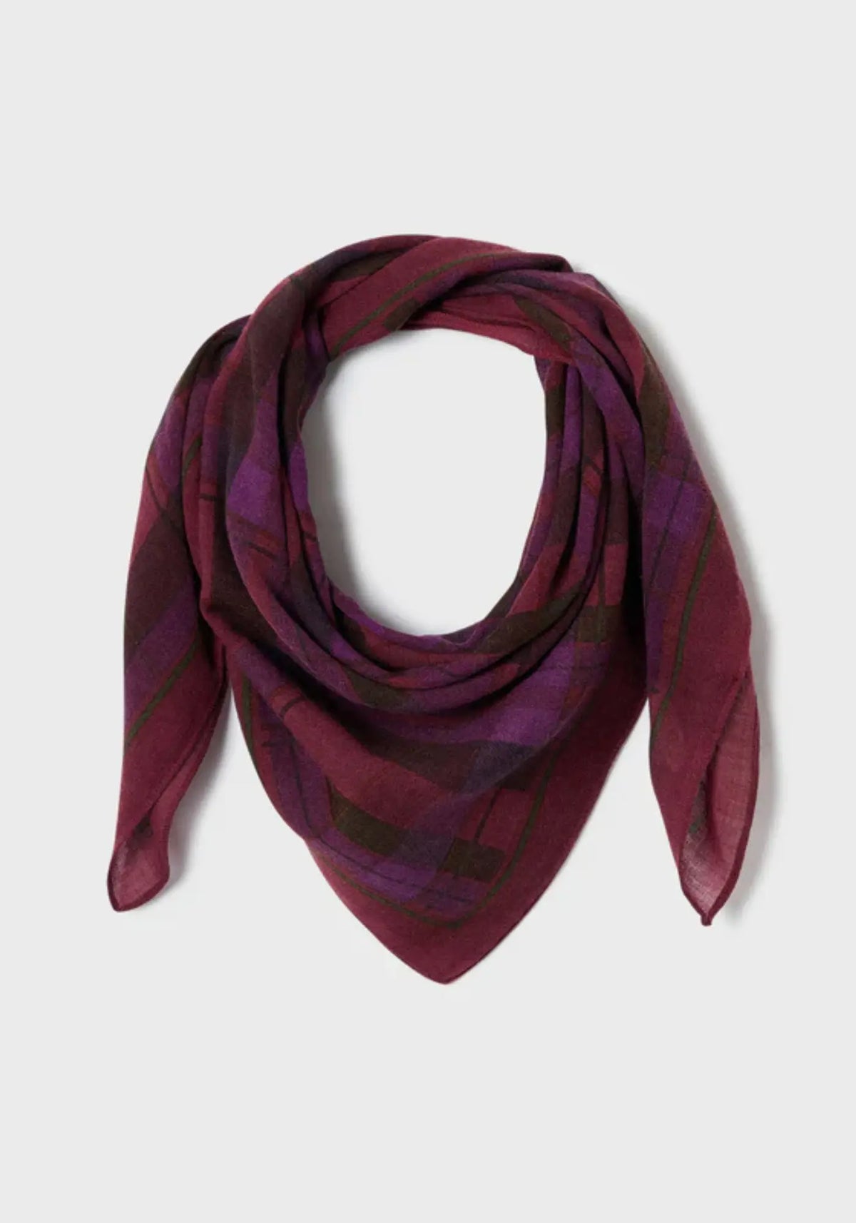 Le foulard 100% laine Violette de chez Billy Belt