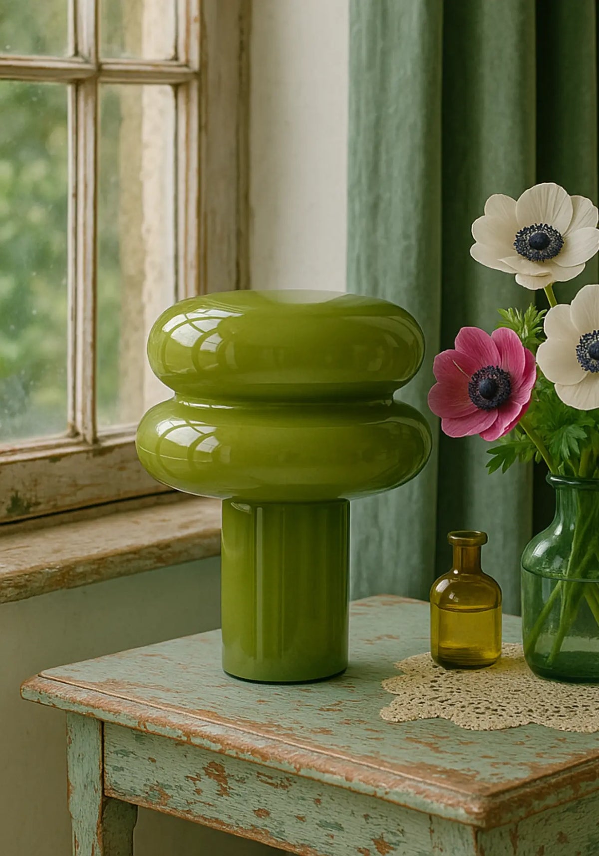 La lampe Poppo kaki de chez Opjet