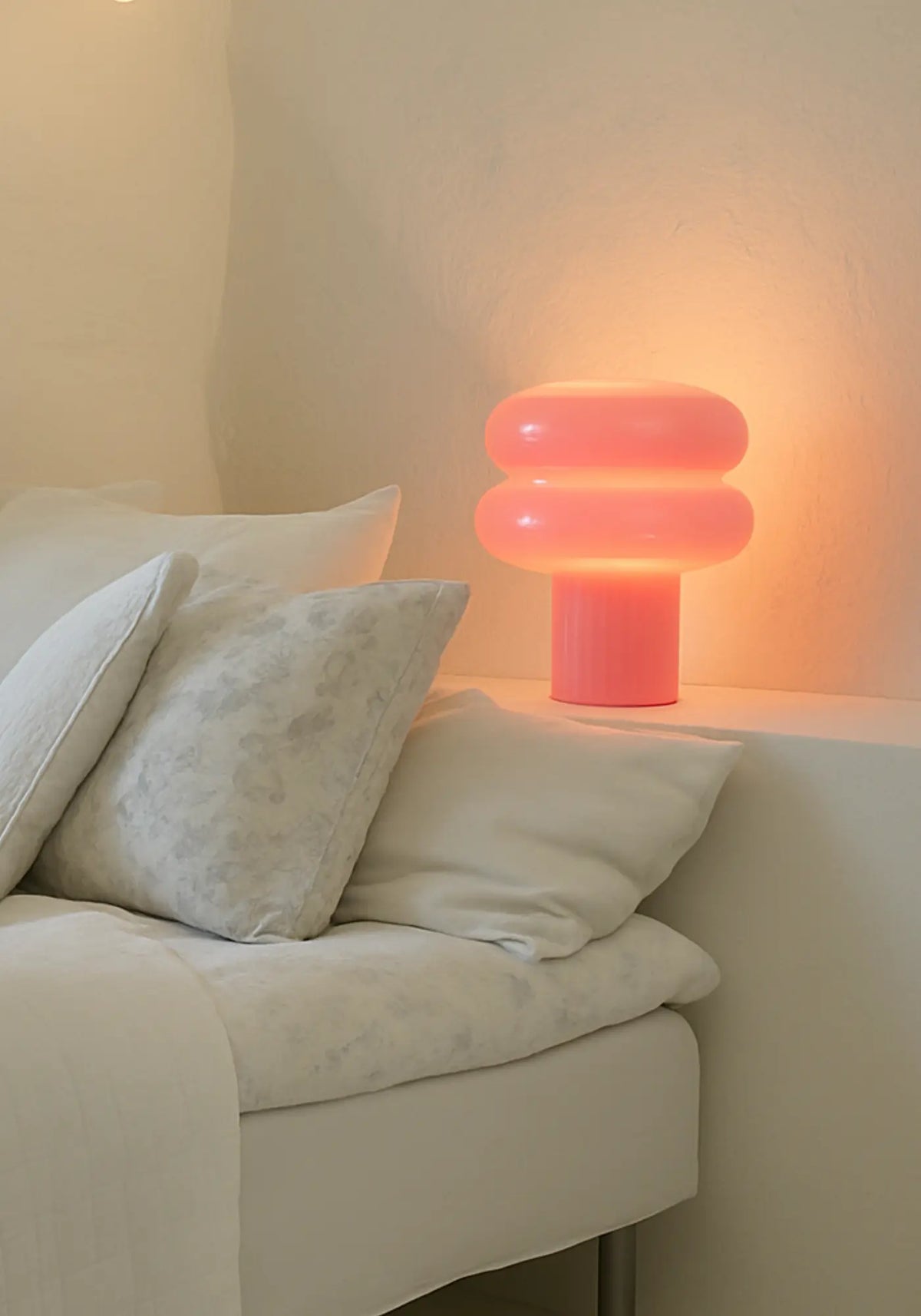 La lampe poppo rose de chez Opjet