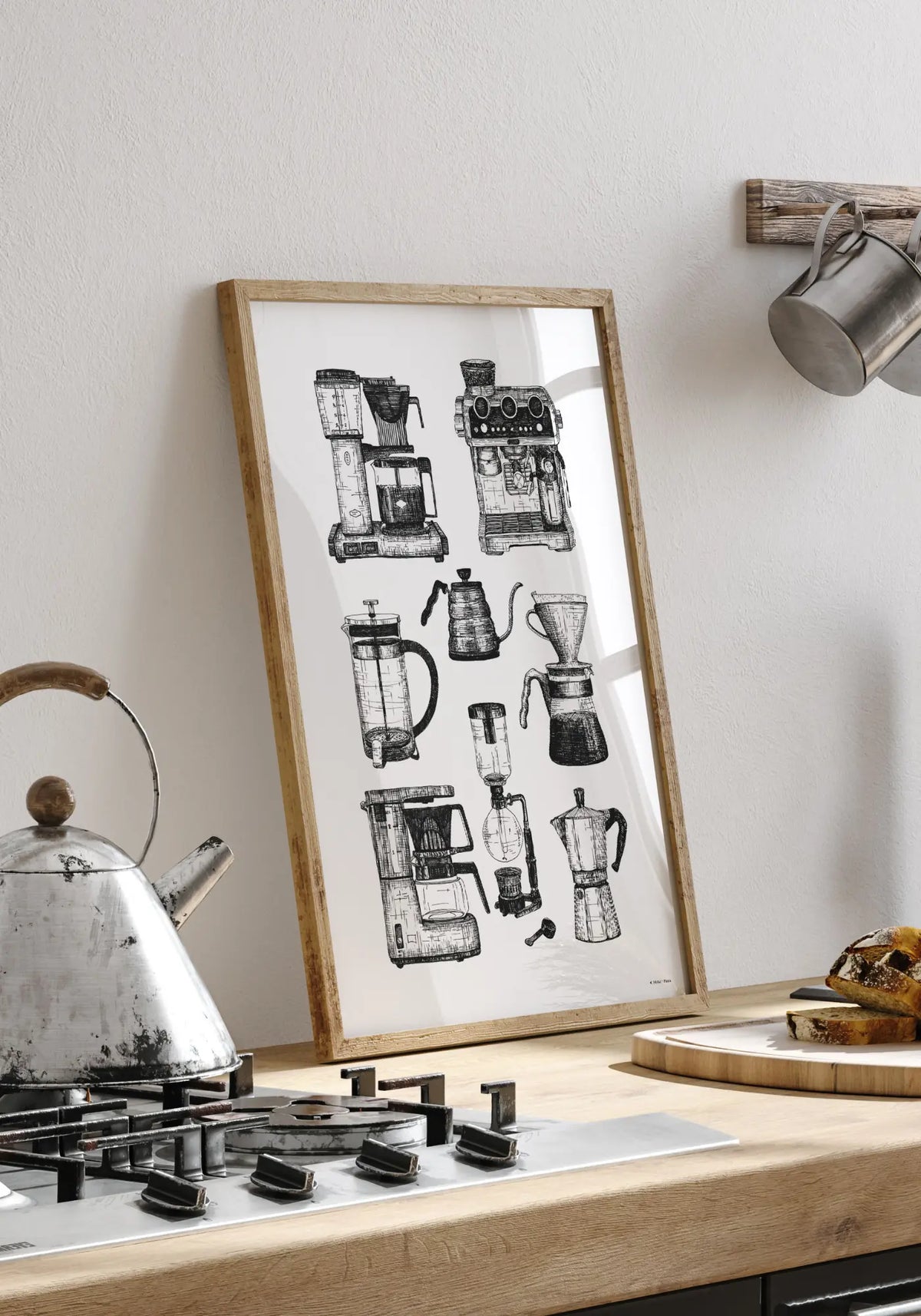 Les affiches 21 x 30 cm le café de chez Maison Paula