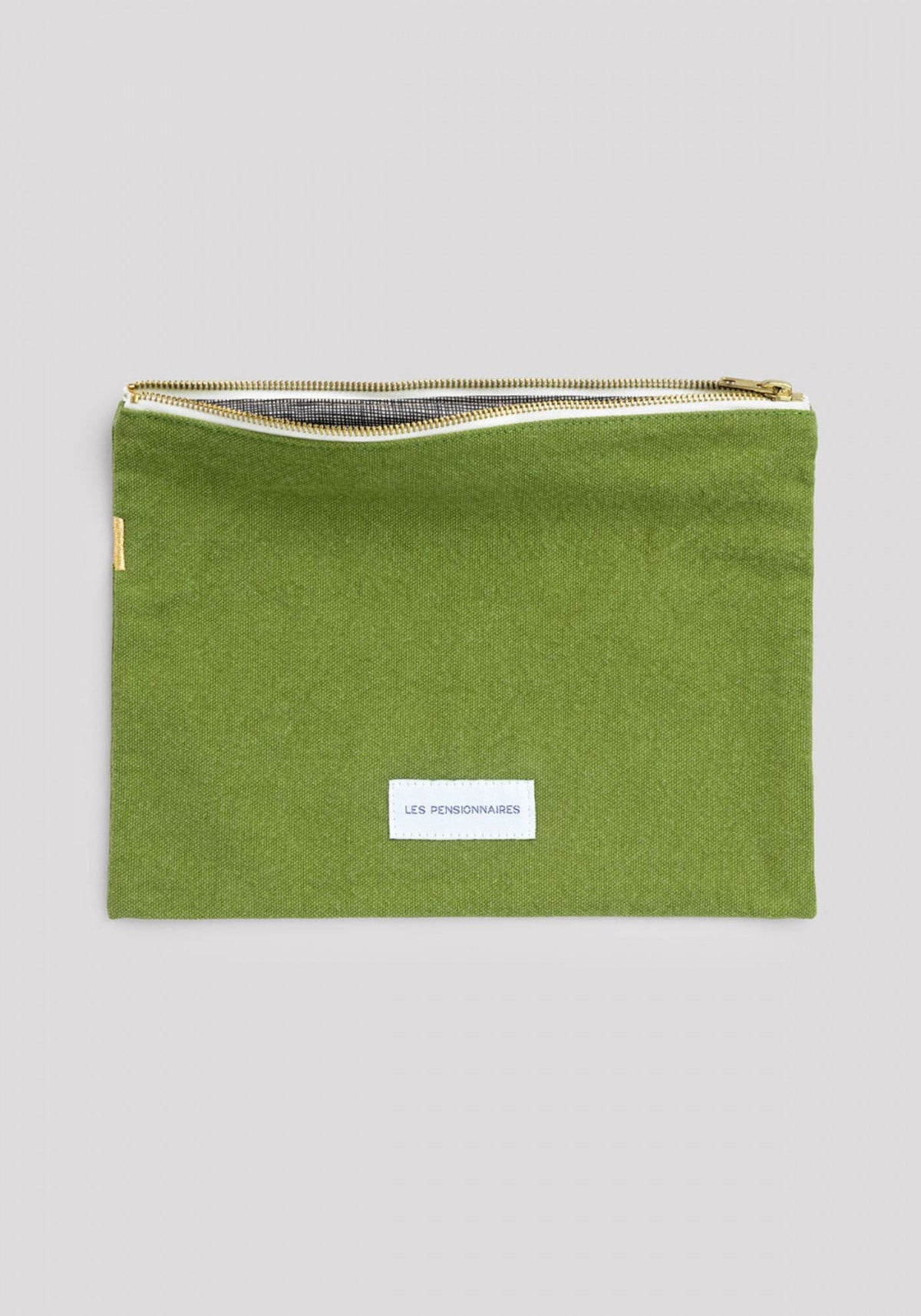 les-pensionnaires-grande-pochette-en-toile-vert