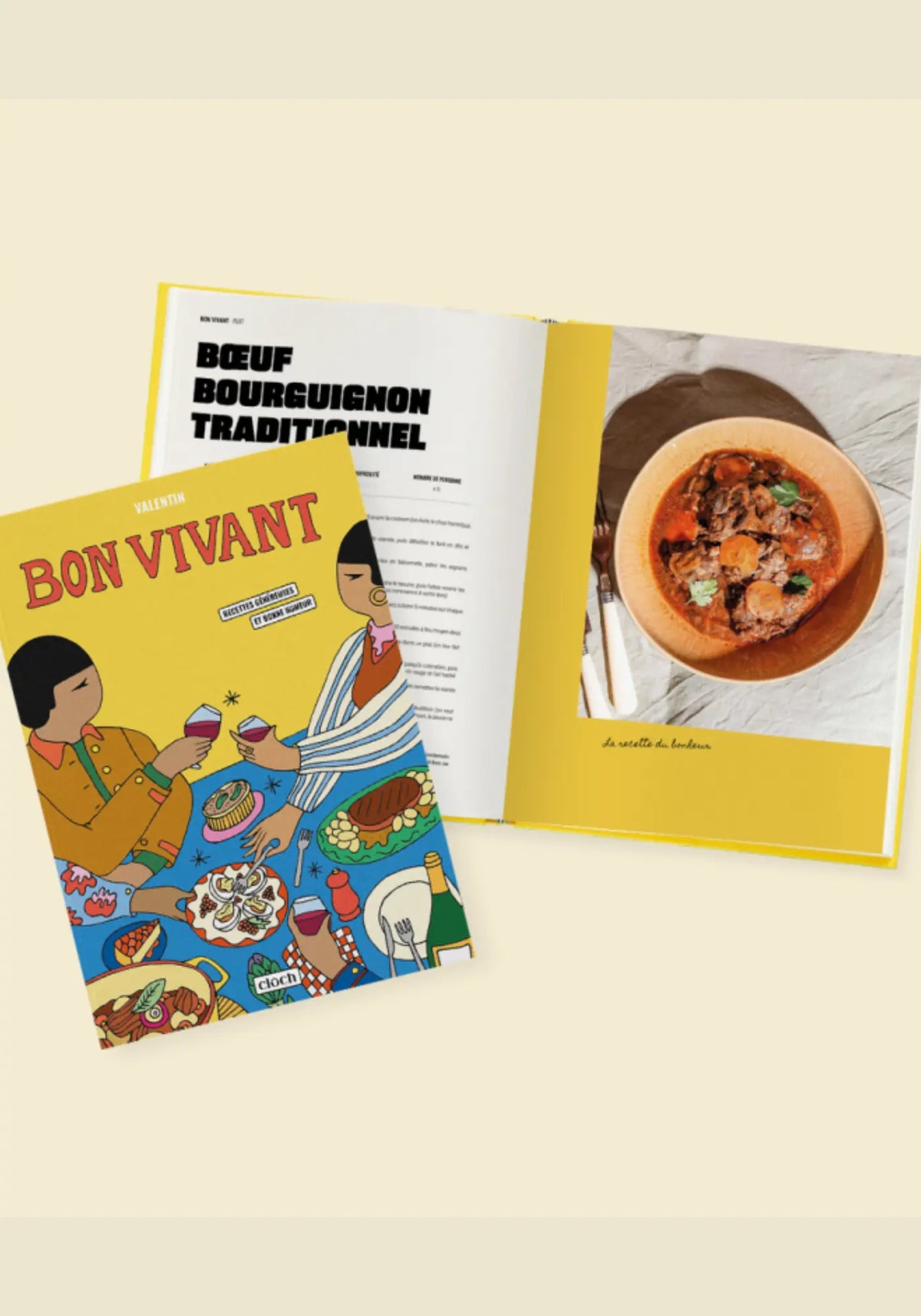 Le livre de recettes bon vivant de chez Cloch