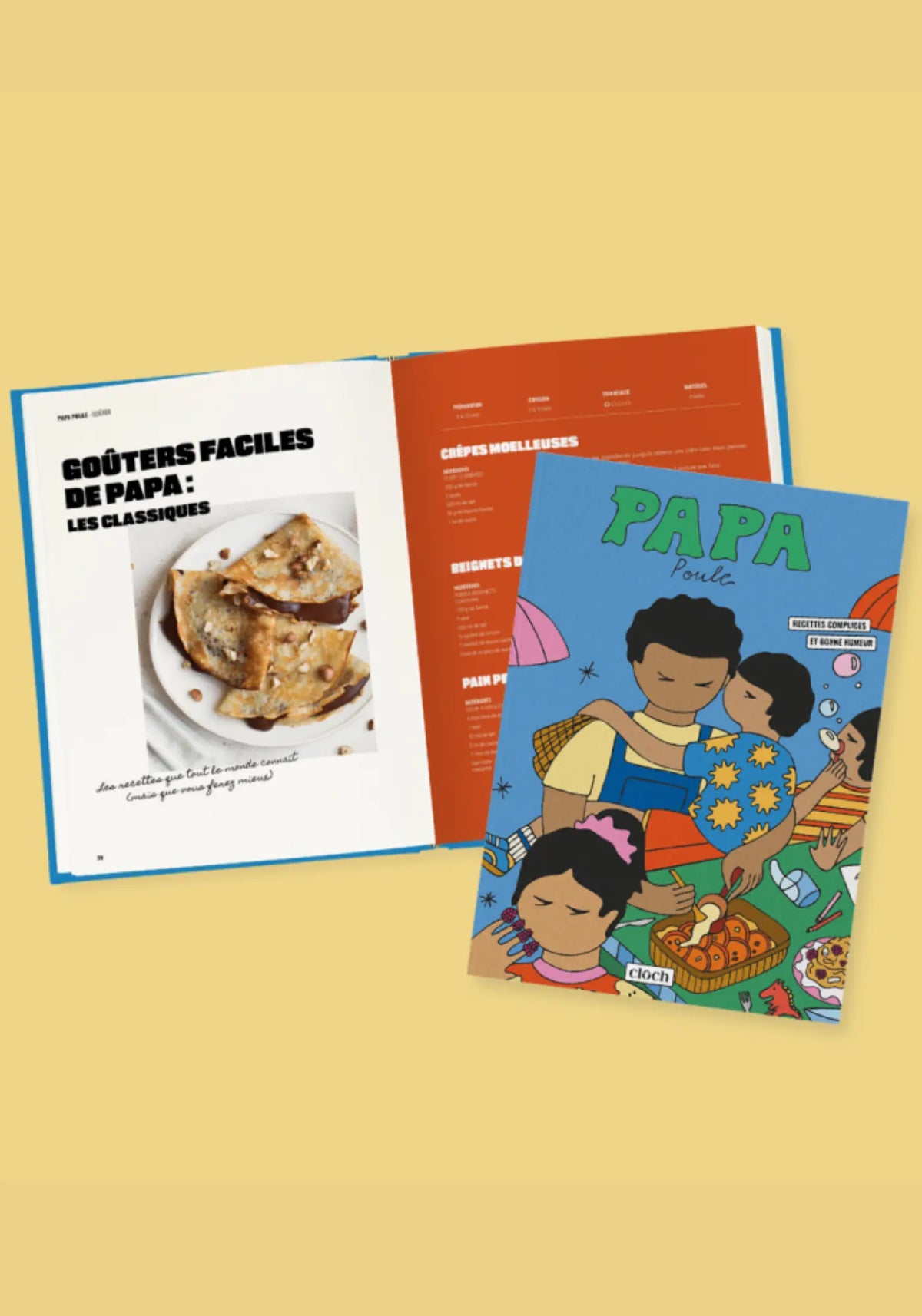Le livre de recettes Papa Poule de chez Cloch