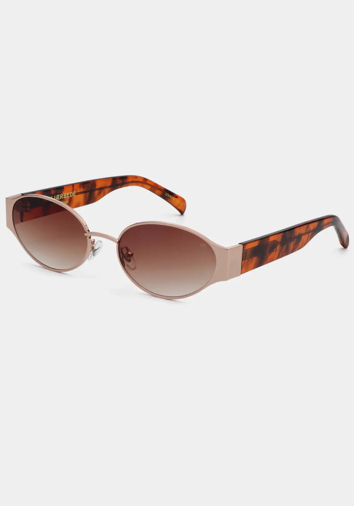 les lunettes de soleil Bella rosegold havana de chez A.Kjaerbede