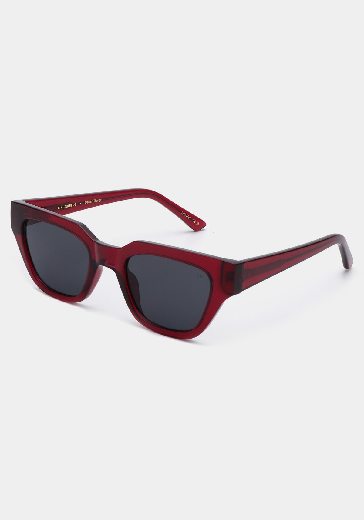 Les lunettes Kaws burgundy transparent de chez A.Kjaerbede